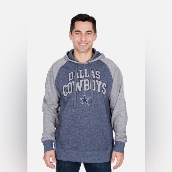 NFL Dallas Cowboys Sweatshirt Men Size Small Zylan Pullover Hooded Embroidered - Picture 1 of 4
